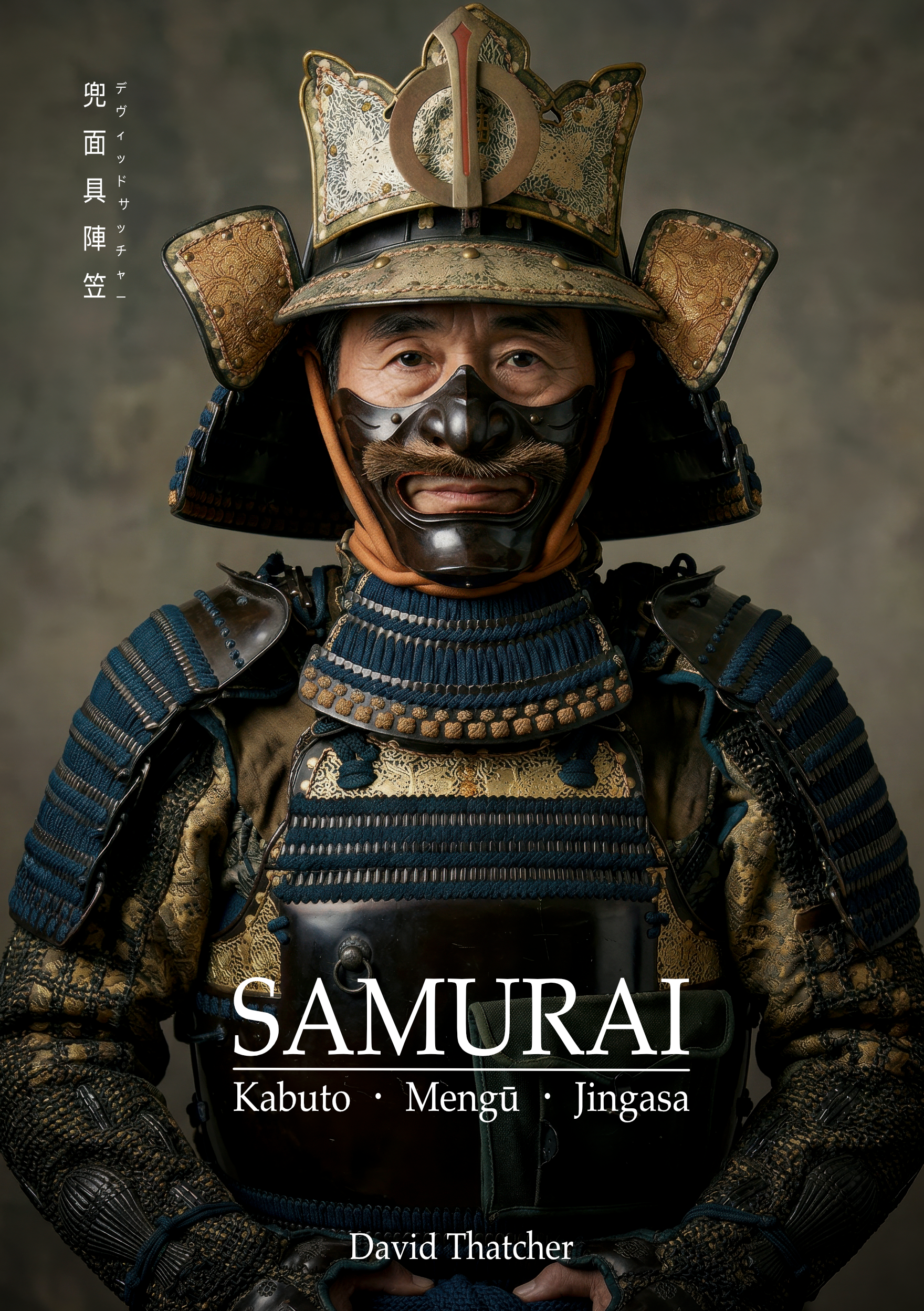 Cover of David Thatcher's book SAMURAI on Japanese armour, kabuto, mengu and jingasa